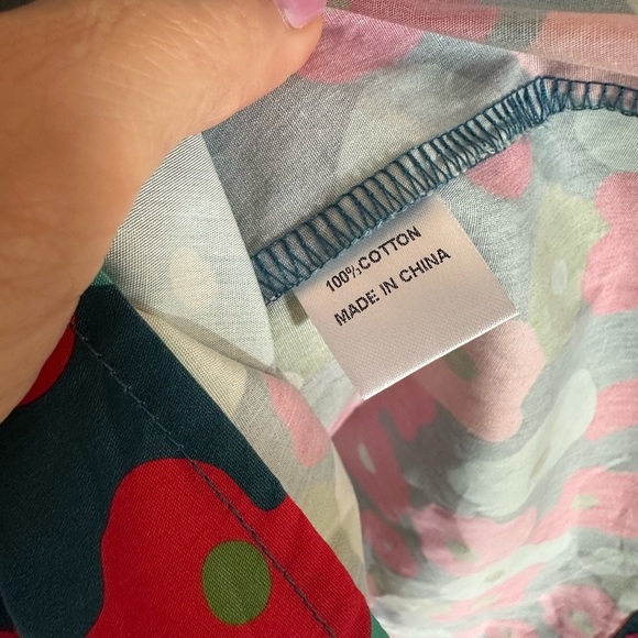 Jodifl colorful vibrant babydoll floral dress long sleeve pockets size S NwT - Picture 5 of 7